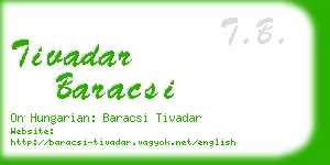 tivadar baracsi business card